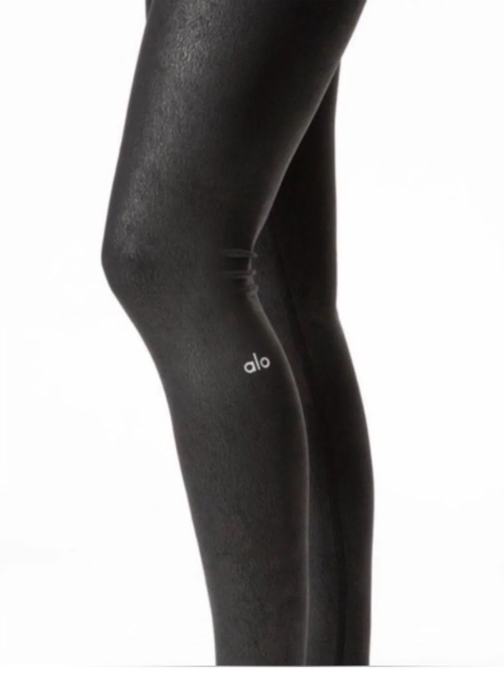 NWOT! Alo Airbrush Full Length Faux Leather Look Leggings S